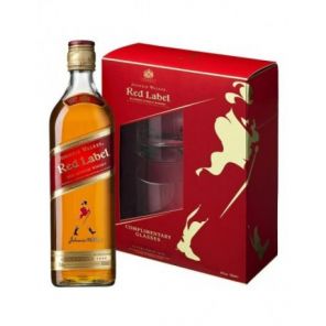 Johnnie Walker Red Label + 2x sklo, lahev 0,7l